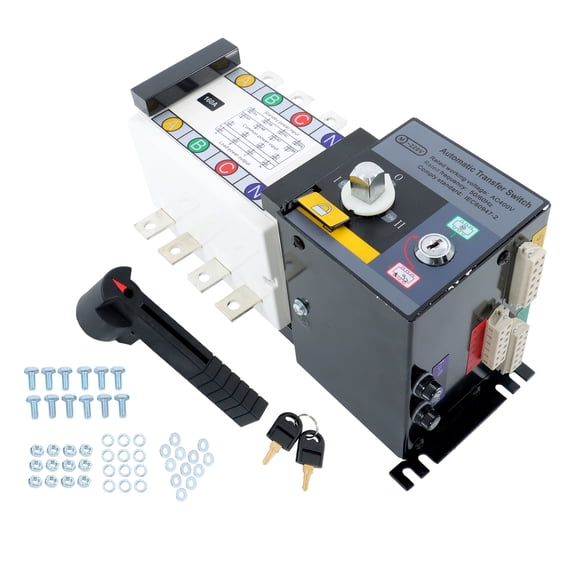 Automatic Transfer Switch 160A 4 Poles 110V 220V Grid to AC Generator ATS