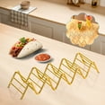 thumbnail image 5 of Taco Shell Holder Stand, Stainless Steel Taco Stand Rack, Oven Safe for Baking, Dishwasher and Grill Safe (Gold), 5 of 5