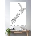 thumbnail image 2 of New Zealand - Mtb Rotorua, Mountain Biking New Zealand T-Shirt Poster Wall Art, Modern Wall Decor, 12x18 UNFRAMED, 2 of 3
