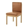 thumbnail image 4 of New Pacific Direct Melvin PU Dining Side Chair in Borneo Brown  (Set of 2), 4 of 13