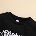 thumbnail image 4 of Kmbangi Children Halloween Printed Pattern Pullover, Black Round Collar Tops, 4 of 7