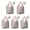 Light Pink Christmas, variant on 5 Pack Foldable Shopping Bag,Light Pink Christmas Gnome Pattern Reusable Grocery Bags with Pockets,Large Reusable Tote Bags with Handles Waterproof & Lightweight