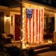 thumbnail image 4 of Independence Day Fringed Drapery Blue Star Flag 1776 Decorative Hanging String Lights Flag, 4 of 6