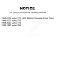 thumbnail image 2 of SIM Front Semi-Metallic Disc Brake Pads SIM-618 for Car Volvo S70 850 V70 C70, 2 of 8
