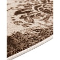 thumbnail image 3 of Unique Loom Rushmore Collection Area Rug - Bagmati (5' 1" Round Dark Beige/Brown), 3 of 6