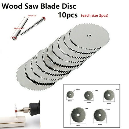 

BAMILL 12pcs Mini Carbon Steel Circular Saw Disc With Mandrel saw blade cutting blade