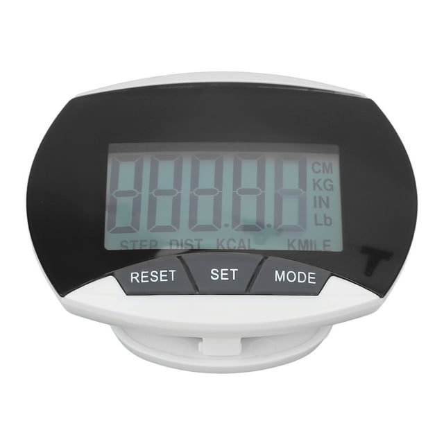 Compteur de Pas, Podomètre Professionnel ABS pour Adulte pour Exercice Matinal Rouge, Noir