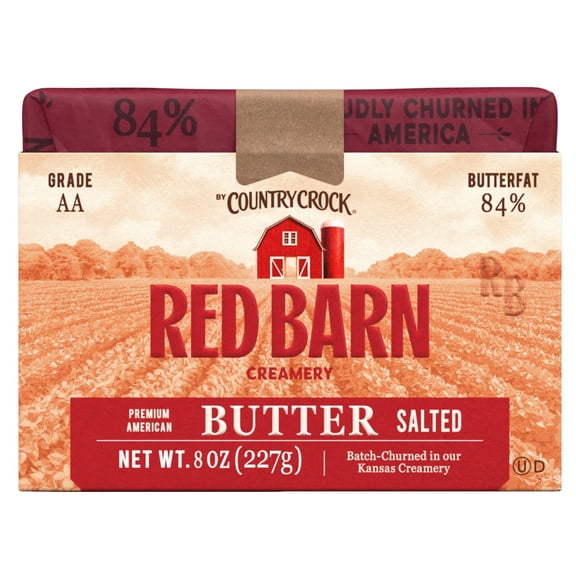 Red Barn Creamery Salted Butter 8oz Brick