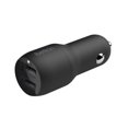 thumbnail image 2 of Belkin 24 Watt Dual USB Car Charger - 2 12W USB A Ports with Lightning Cable - Fast Charging Apple iPhone 14, 14 Pro, 14 Pro Max, iPhone 13, 13 Pro Max, Samsung Galaxy, AirPods & More - USB-C Charger, 2 of 6