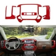 thumbnail image 2 of Custom Center Console Dash Cover Trim For 2014-2017 Chevy Silverado 1500 & GMC Sierra 1500 Car Interior Accessories ABS CarbonFiber Springtok, 2 of 5