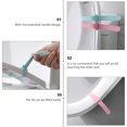 thumbnail image 2 of Phenofice 12Pcs Toilet Lifting Device Silicone Handle Design for Family Daily Use Assorted Color, 2 of 8