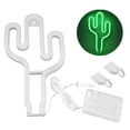 thumbnail image 1 of Letrero de neón de Cactus LED, luz nocturna decorativa para colgar en la pared, suministros para fiesta y fiesta en casa, 1 of 10