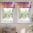 thumbnail image 2 of LALILO Kitchen Curtain Valance Mountain Sunrise Man High Rod Pocket Window Curtain 52"x 18" Set of 2, 2 of 5