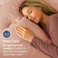 thumbnail image 6 of CGK Linens Ultra Soft & Comfy Pillowcases Set of 2 - Queen / Standard Size Hotel Quality Breathable 2-Piece Pillow Covers, Mauve, 6 of 7