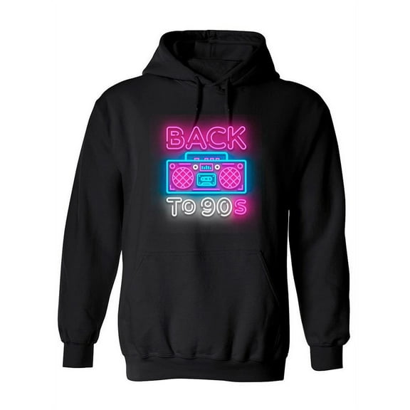 Back To The 90s Juckebox Hoodie Women -Image by Shutterstock, Female Small
