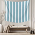 thumbnail image 5 of Aqua Striped Tapestry for Bedroom Wall Hanging Tapestry, Modern Farmhouse Blue White Stripes Ceiling Backdrop Tapestries Poster Blanket Wall Decor for Teens Room Living Room Dorm 39" x 59", 5 of 8