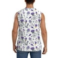 thumbnail image 4 of Balery Lavender Bicycle Camisetas sin mangas para hombre, absorbe la humedad y protege contra el mal olor.-XX-Large, 4 of 7