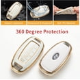 thumbnail image 4 of LAICAIW Compatible for Hyundai Key Fob Cover with Keychain Lanyard, Key Fob Protector Shell Compatible with Elantra GT Sport Santa Fe Palisade Kona Keyless Entry Smart Key Case, 4 of 6