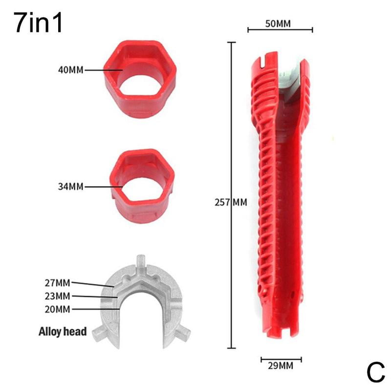 Details about   1pcs Kitchen Sink Basin Faucet Wrench Sink Household Bath Red Install Tap Spanne 