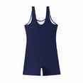 thumbnail image 4 of HCNTES Womens Boyleg One Piece Swimsuit Athletic Racerback Bathing Suit with Boyshorts Full Coverage Swimwear(XL,a4-Blue), 4 of 9