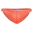 thumbnail image 2 of Hombres rayas mal transparente breve estiramiento ver a través de bragas ropa interior lencería L Hugo hombres calzoncillos ropa interior, 2 of 10