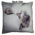thumbnail image 2 of EREHome Blue Ragdoll cat lying on the couch Pillow Case Home Decor Cushion Cover 16x16 Inch, 2 of 2