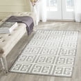 thumbnail image 1 of Safavieh Dhurries Handmade Wool Gray/Ivory Area Rug, 1 of 3
