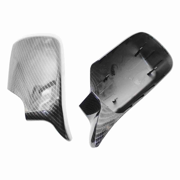 Tapa Del Espejo De La Puerta Lateral Fibra De Carbono Fibra L&R Wing Puerta Retrovisor Reemplazo De Cubiertas De Espejo Para E46 1998-2005