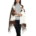 thumbnail image 2 of Honeii Vintage Husky Dog Print Scarf Oversized Scarf Tassel Fall Winter Thick Scarf Warm Shawl Women,Women's Scarves & Wraps, 2 of 8