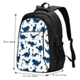 thumbnail image 5 of Wukai Cute Cartoon Dinosaurs Travel Laptop Backpack: Business Water-Resistant Bag with USB Charging Port, Ideal College Backpack for Men & Women, 5 of 6