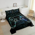 thumbnail image 4 of Erosebridal Teens Gaming Bedding Twin Comforter Set, Gradient Honeycomb Down Comforter, Reversible, 4 of 7