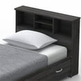 thumbnail image 5 of Home Square 2-Piece Set with Twin Captains Bed 4-Doors 2-Drawers Armoire in Gray, 5 of 8