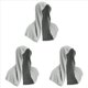thumbnail image 1 of 3X Toalla Refrescante con Capucha,Toallas Refrescantes para Cuello y Cara,para Sauna, Yoga, Camping, Entrenamiento, Gris, 1 of 8