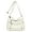 White, variant on Crossbody Bags for Women Medium Pocketbooks Lightweight Ladies Satchel Bag Lightweight Multi Pocket Shoulder Handbag Gold