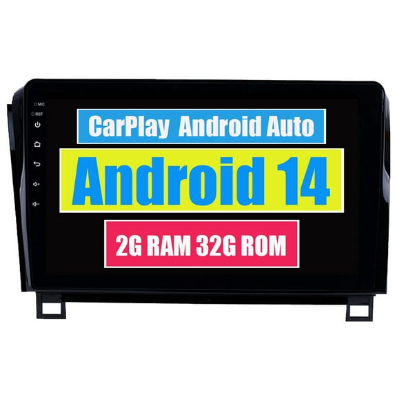 RoverOne Car Stereo CarPlay Android Auto for Toyota Tundra XK50 2007 - 2013 Sequoia XK60 2008 - 2017 GPS Navigation Bluetooth DSP Touch Screen Multimedia Video Player