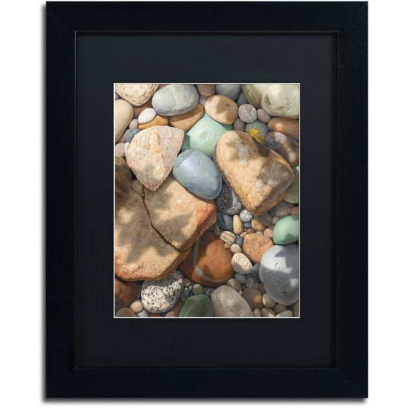 Trademark Fine Art "Above the Shadows Break" Canvas Art by Stephen Stavast, Black Matte, Black Frame