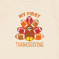 thumbnail image 4 of Inktastic My First Thanksgiving with Football Turkey Boys or Girls Baby T-Shirt, 4 of 5