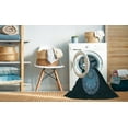 thumbnail image 2 of Ahgly Company Machine Washable Indoor Square Transitional Glacial Blue Ice Blue Area Rugs, 7' Square, 2 of 7