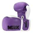 thumbnail image 4 of MRX Boxing Gloves Fighting Training Combat Train Workout Sparring Grappling Durable Light Weight Adult Punch Bag Glove Muay Thai Punching Mitts Kickboxing MMA Gloves Men and Women Purple 4oz, 4 of 7