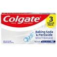 thumbnail image 2 of Colgate Baking Soda and Peroxide Whitening Toothpaste, Brisk Mint, 6 oz, 3 Pack, 2 of 7