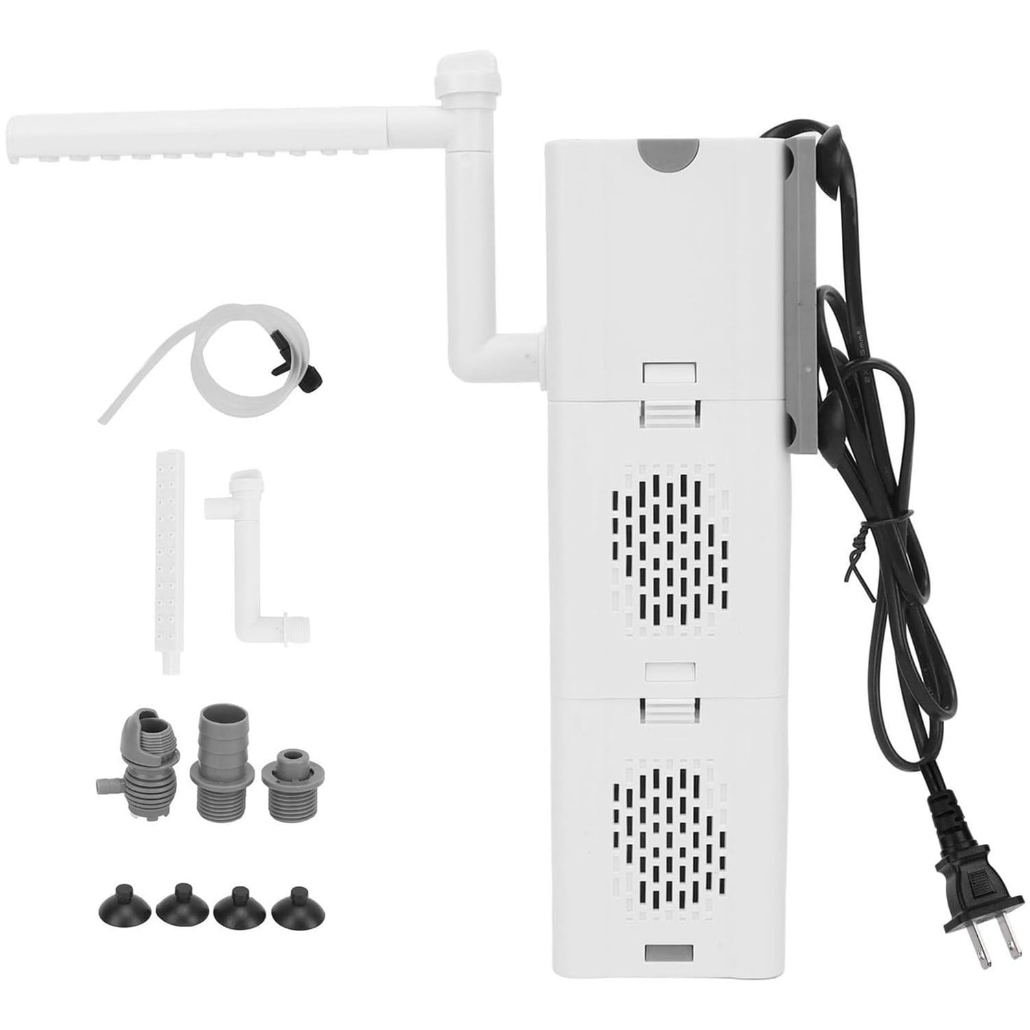 XZKING Aquarium Internal Filter, Submersible Power Filter with Rainwater Aerator System Oxygen Air Fish Tank Filter Water Pump for 20 Gal Fish Tank