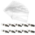 thumbnail image 1 of MasteelfCA 20 Pcs Couvre-Employés Porte-Dossiers de Vaccination (Transparent), 1 of 7