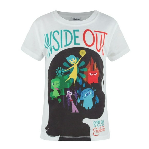 Inside Out Official Girls Sublimation Character T-Shirt