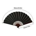 thumbnail image 3 of Retro Large Folding Fan for Line Dancing, Festivals & Performances - Lustring Hand Fan with Clacking Sound, Easy Open & Close, Foldable Dance Accessory for Weddings & Parties, 3 of 6