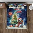 thumbnail image 4 of Merry Christmas and Happy New Year Santa Cavalier King Charles Spaniel Holiday Xmas Winter 2025 Quilt Bedding Set Dog Lover Gifts 1 Blanket Bed Cover 2 Pillowcases - 00024, 4 of 5