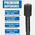 thumbnail image 4 of High Pressure Washer Hose 32FT M22 Brass Fitting Power Washer Hose Replacement Extension Tube for Car, Motorcycle, Driveway & Garden Cleaning, Pressure Washer Accessories, 4 of 7