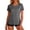 Dark Gray, variant on Tqcoqu Womens Workout Short Sleeve Shirts Round Neck with Breathable Mesh Lightweight for Fitness Yoga Running,Light Blue,Women's S-XXL