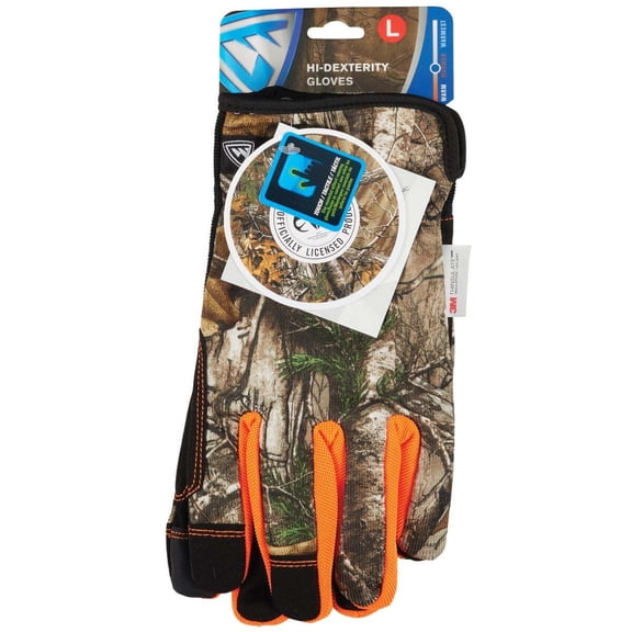 West Chester Protective Gear L Camo Hidex Wntr Glove RE96555-L