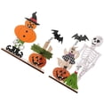 thumbnail image 2 of Here's a refined and engaging product description for your **Wooden Spring Skeleton Halloween Table Centerpiece**:\n\n \n\n**2pcs Wooden Spring Skeleton, 2 of 5