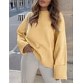 thumbnail image 4 of Suéter PRETTYGARDEN Oversized Peludo Cuello Redondo Amarillo Talla L, 4 of 8